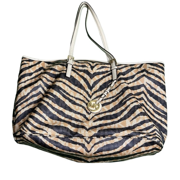 GORGEOUS Large Zebra Printed Michael Kors Collection Bag!!! - Picture 1 of 6